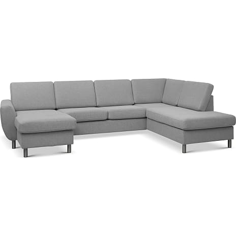 Madrid Nordic venstrevendt U-sofa - lysegrå