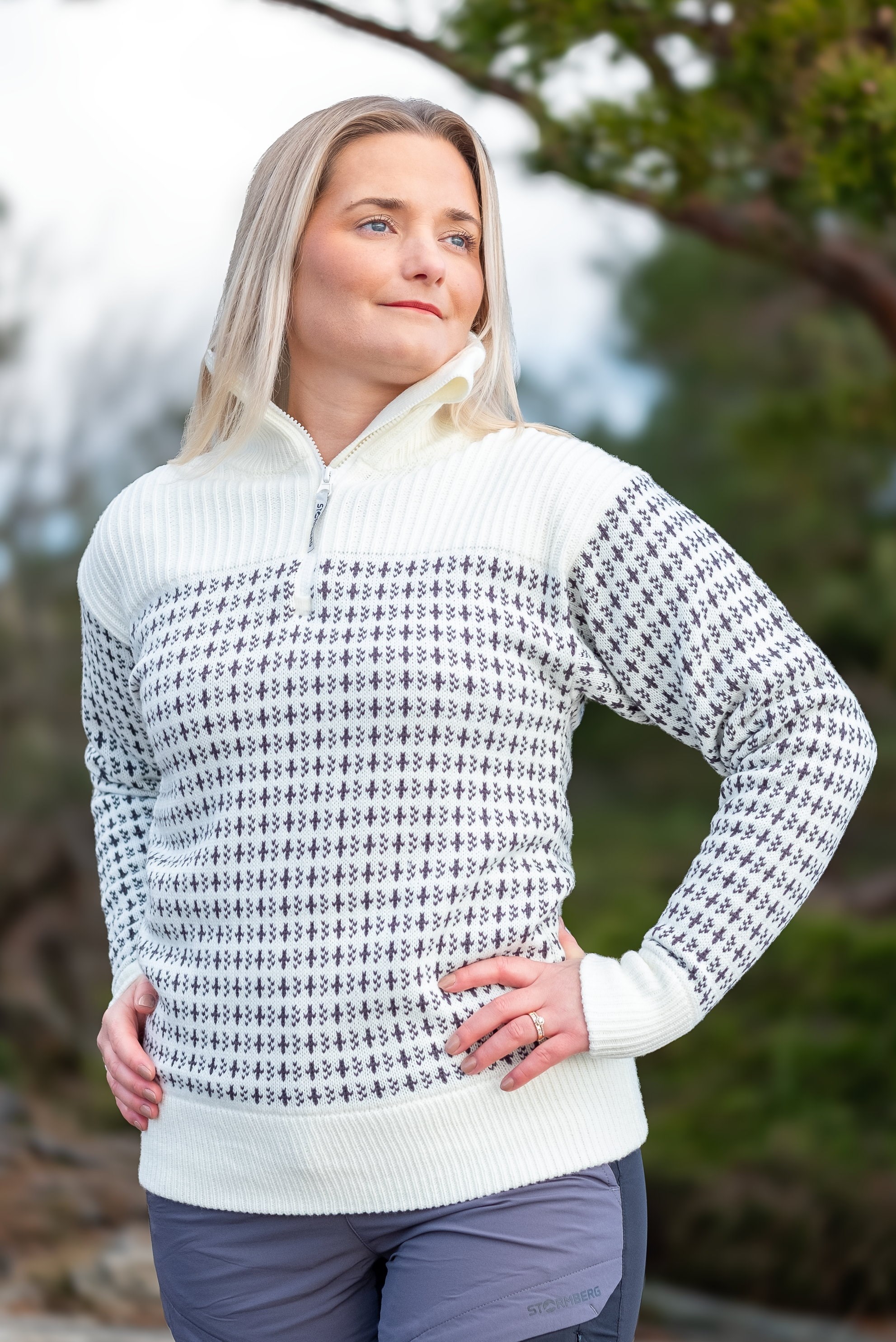 Stormberg Tøttadalen Islender Half Zip strikkegenser