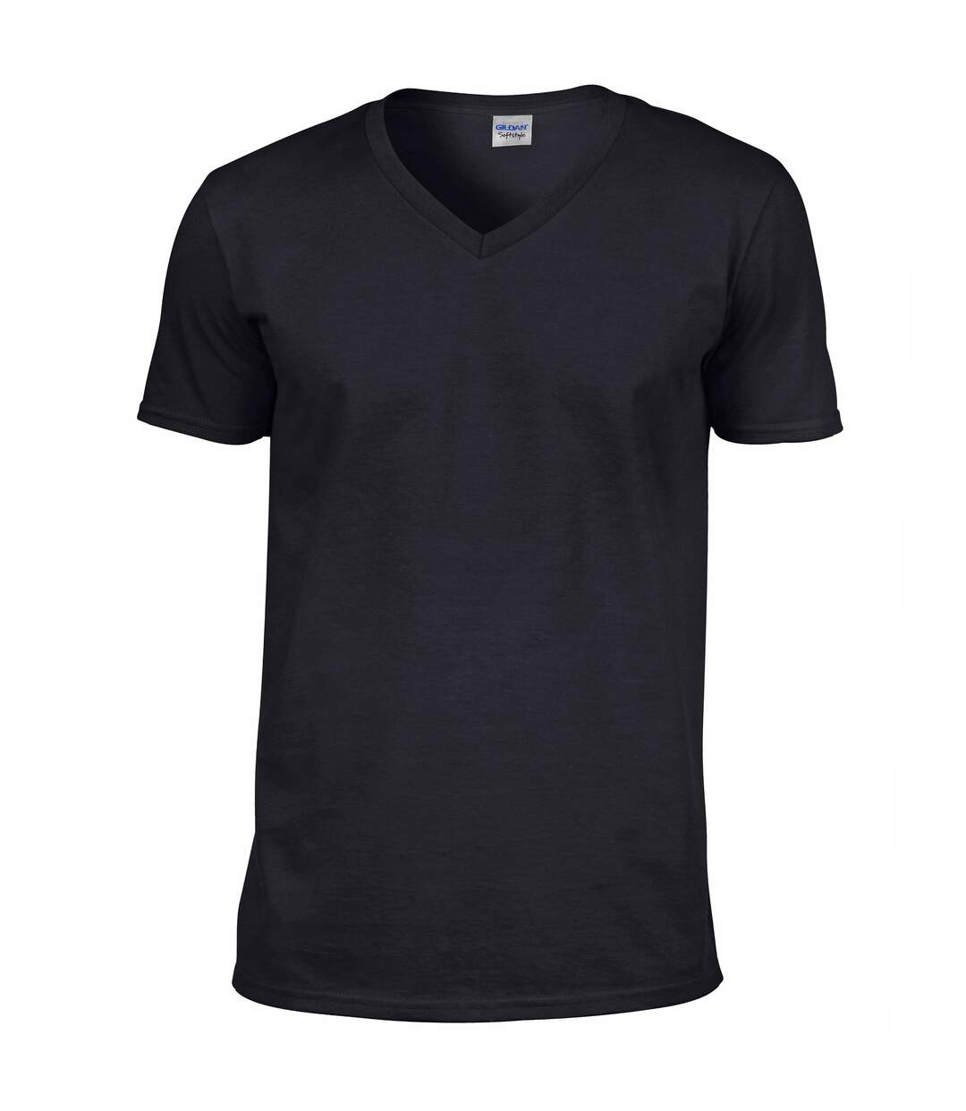 Gildan - T-shirt à manches courtes et col en V - Homme (Noir) - UTBC490
