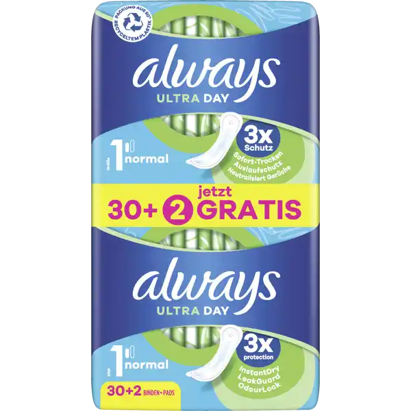 Ultra Damenbinden Normal Big Pack + 2 Gratis