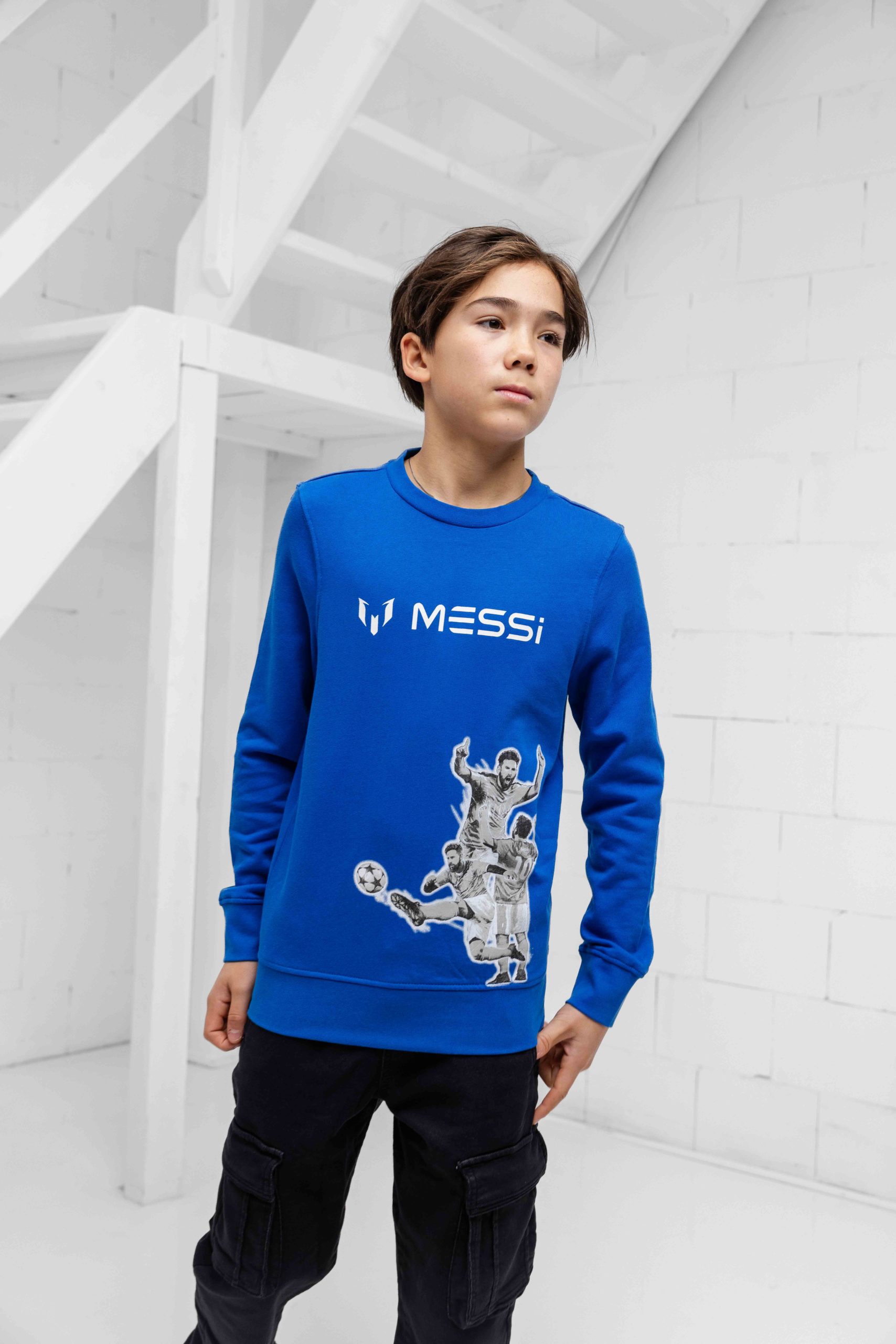 Vingino X Messi Celebration Sweater Kids Blauw