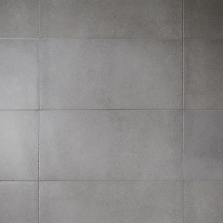 Carrelage sol gris 30,7 x 61,7 cm Konkrete
