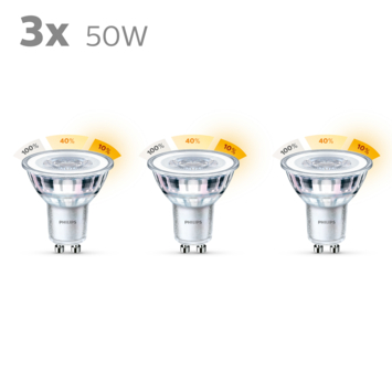 Philips LED spot GU10 50W 3 stuks sceneswitch