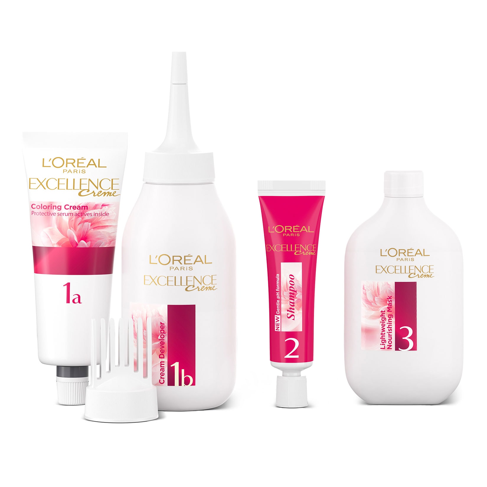 L'Oreal Excellence dunkelbraun, 3er Pack