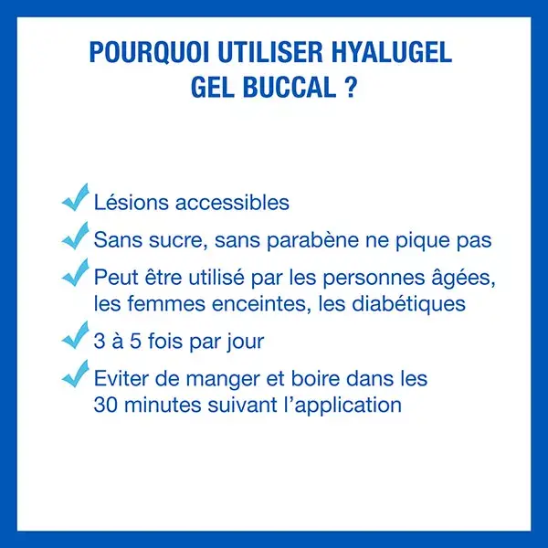 Gel oral Hyalugel para aftas e feridas menores 20ml