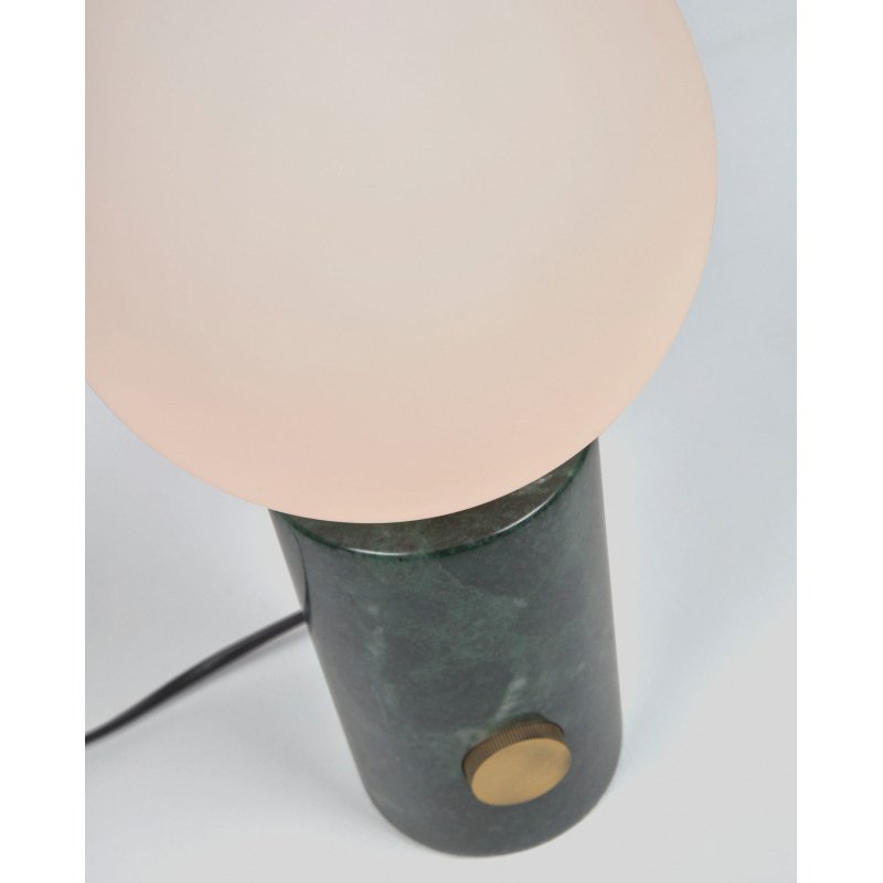 Lampe à poser Lonela en marbre finition verte