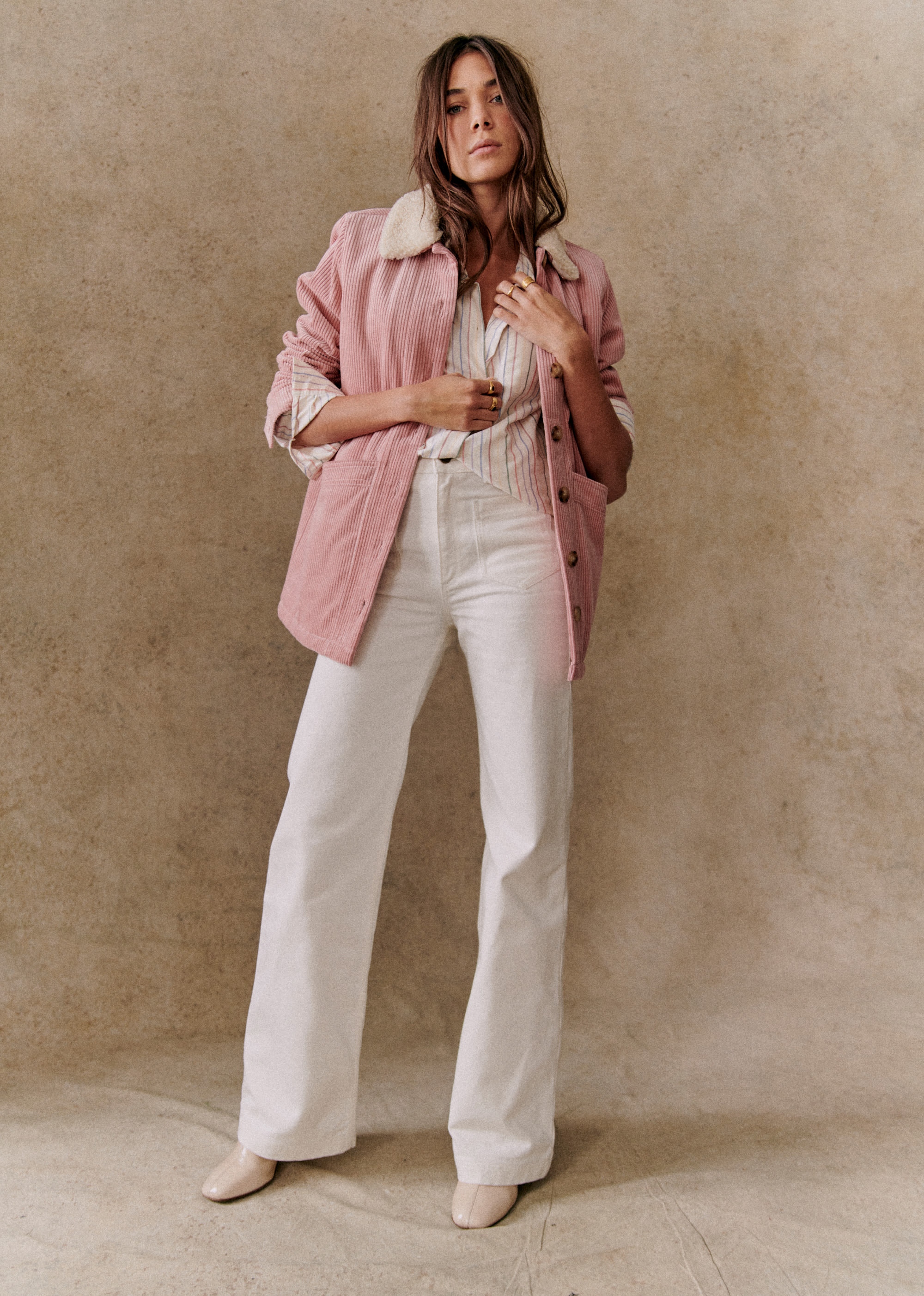 Veste Will - Rose col mouton - E-SHOP/VESTES 5905720