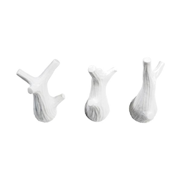 Puhlmann Twig Wandhaken - 3 Stuks - Wit