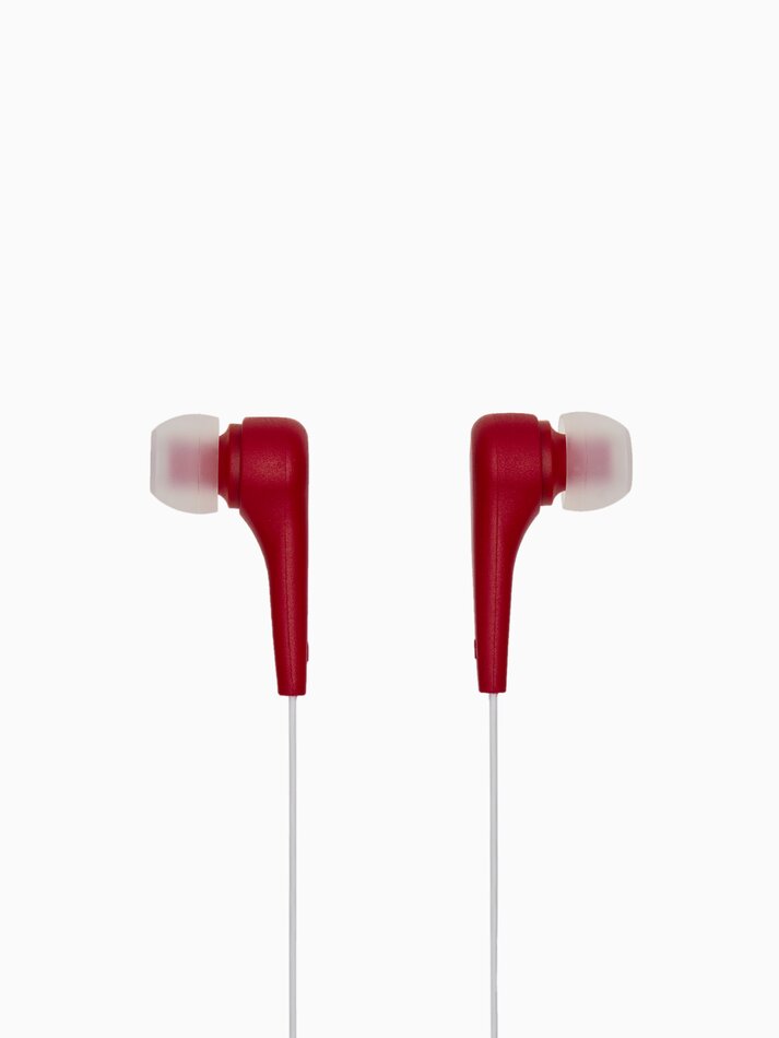 Fones de ouvido com microfone - Vermelho