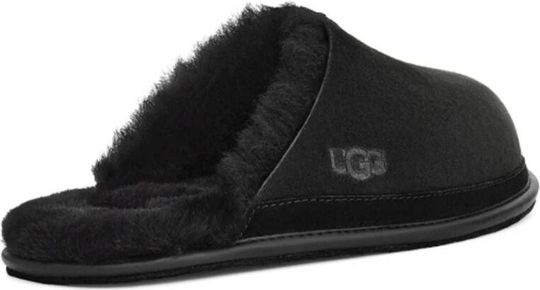 UGG Mannen Suède Harde zool Pantoffels open Sloffen 1123660 Zwart