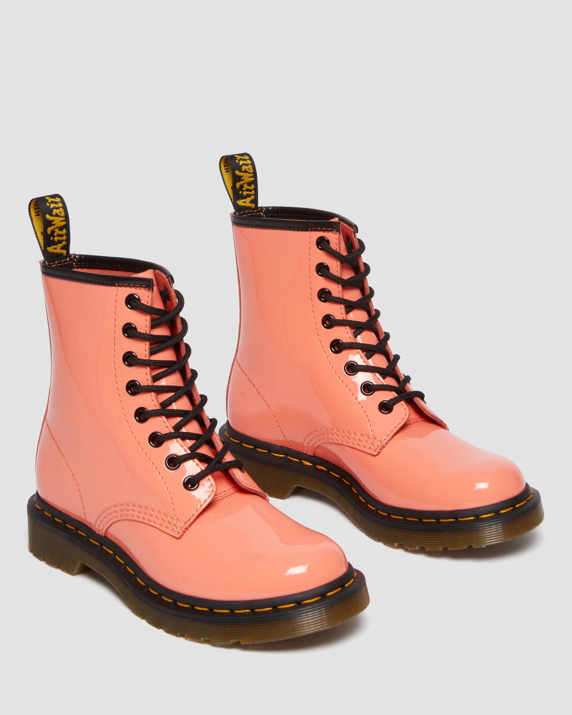 1460 Women's Patent Leather Lace Up Boots