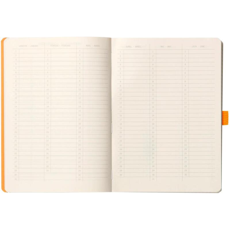 Rhodiarama Goalbook souple A5 240 pages petits carreaux 5 x 5 papier ivoire 90g