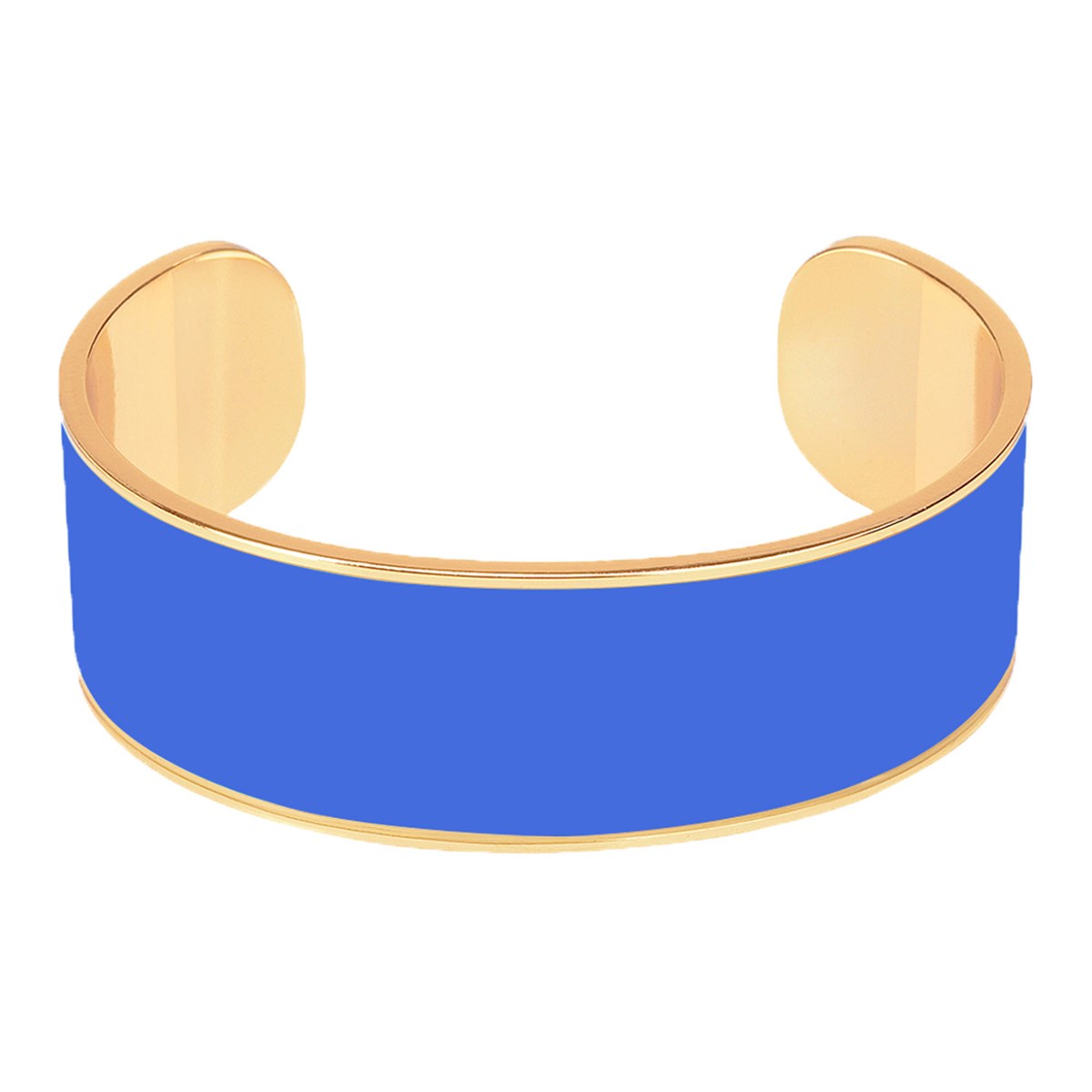 Bracelet jonc ouvert ajustable bleu majorellecollection bangle