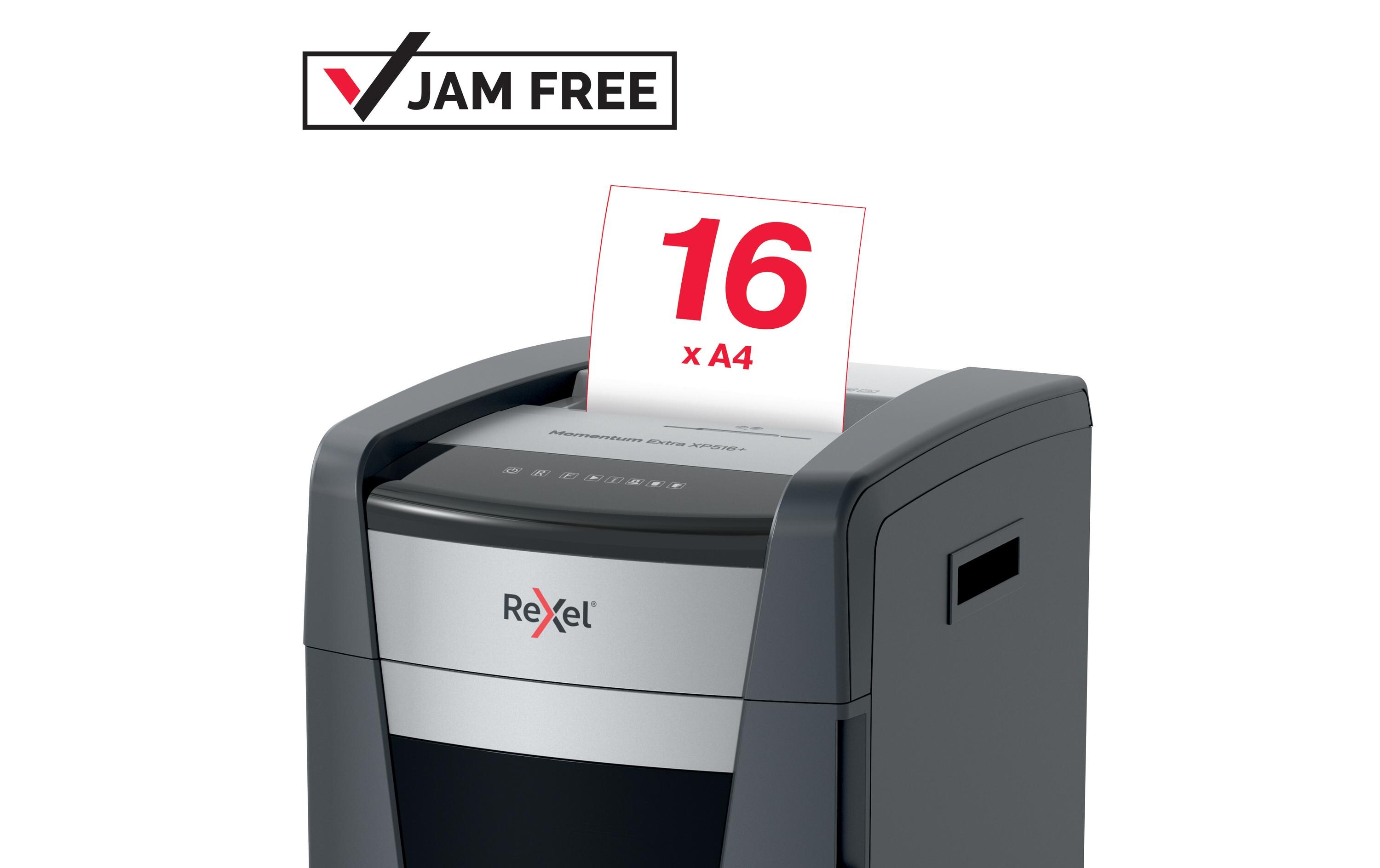 Aktenvernichter Momentum Extra XP516+ P-5, 16 Seiten<br>Manueller Aktenvernichter für die sichere und schnelle Vernichtung vertraulicher Unterlagen