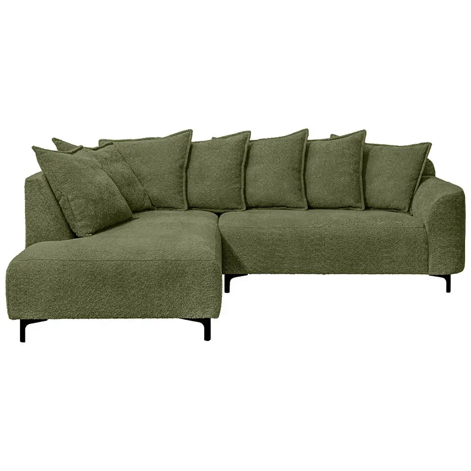 Hoekbank Elsa links - stof Anthology - groen