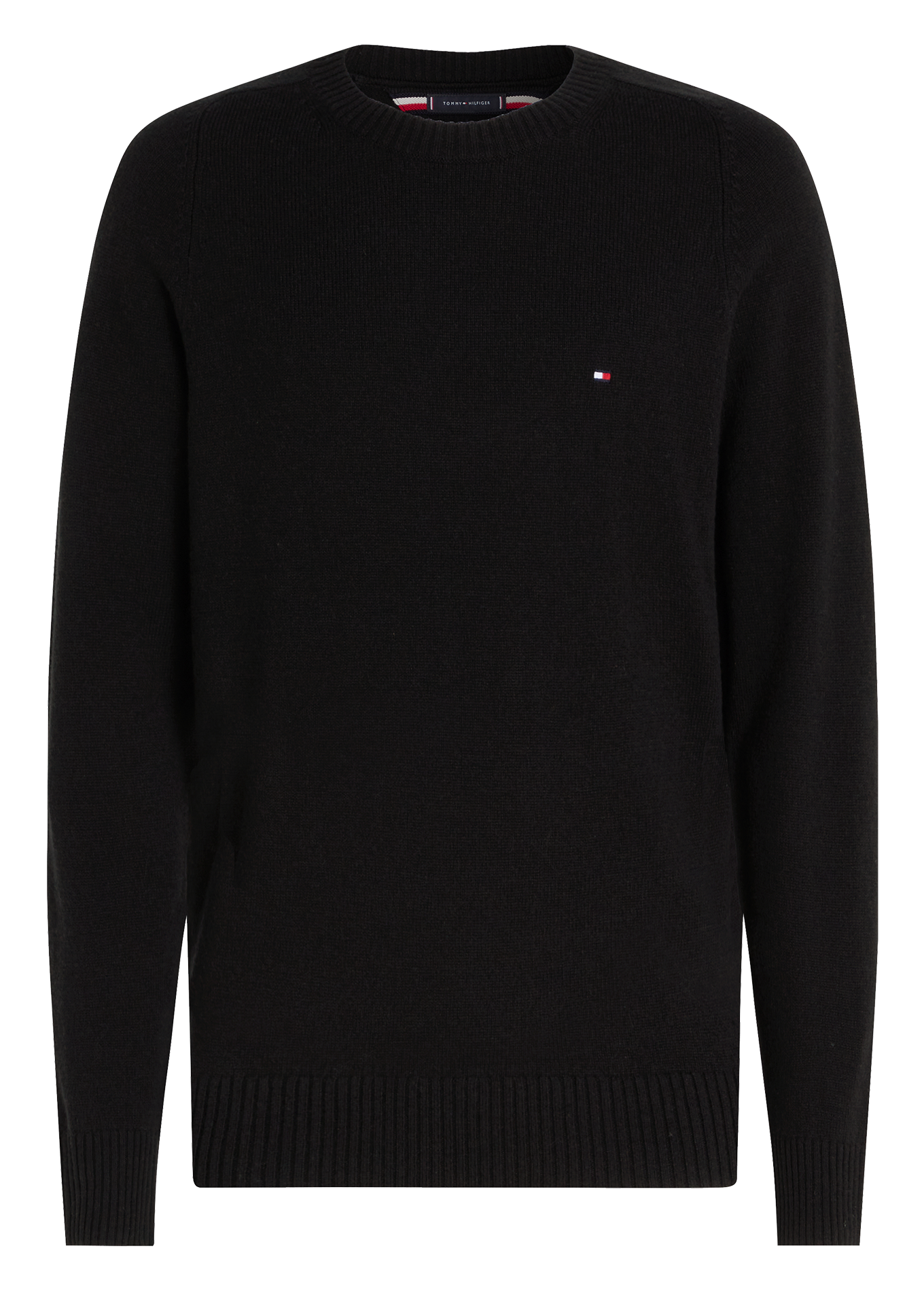 Pull col rond en laine | Noir