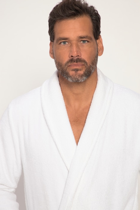 Bademantel, Homewear, Schalkragen, Frottee, bis 8XL