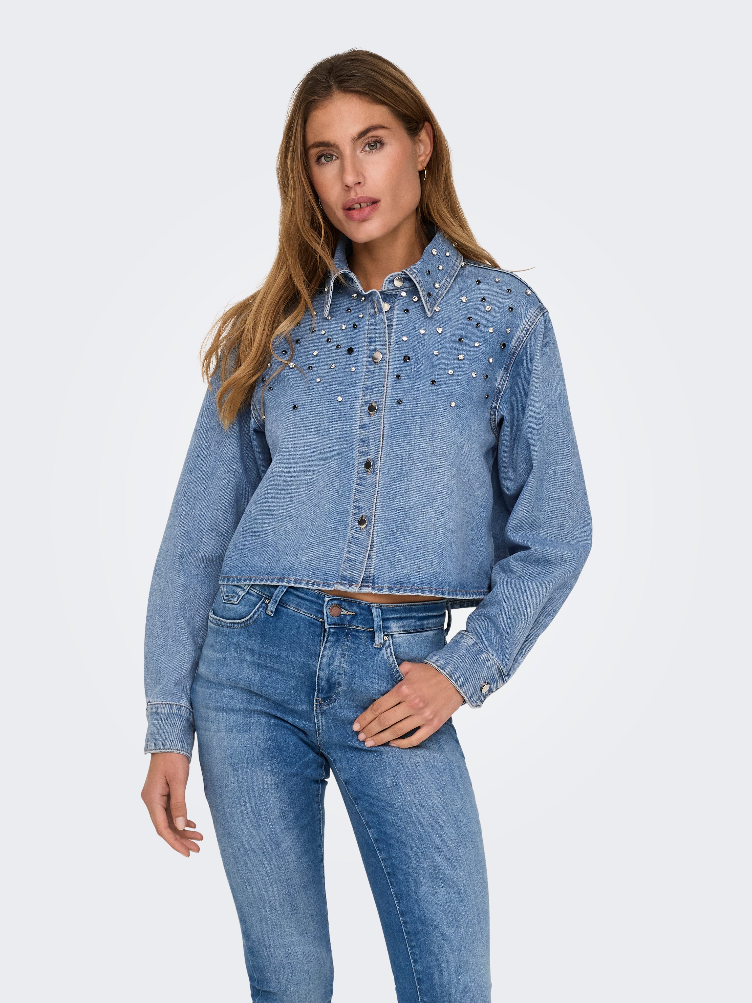 ONLMAGGIEMAY Hemd Light Blue Denim