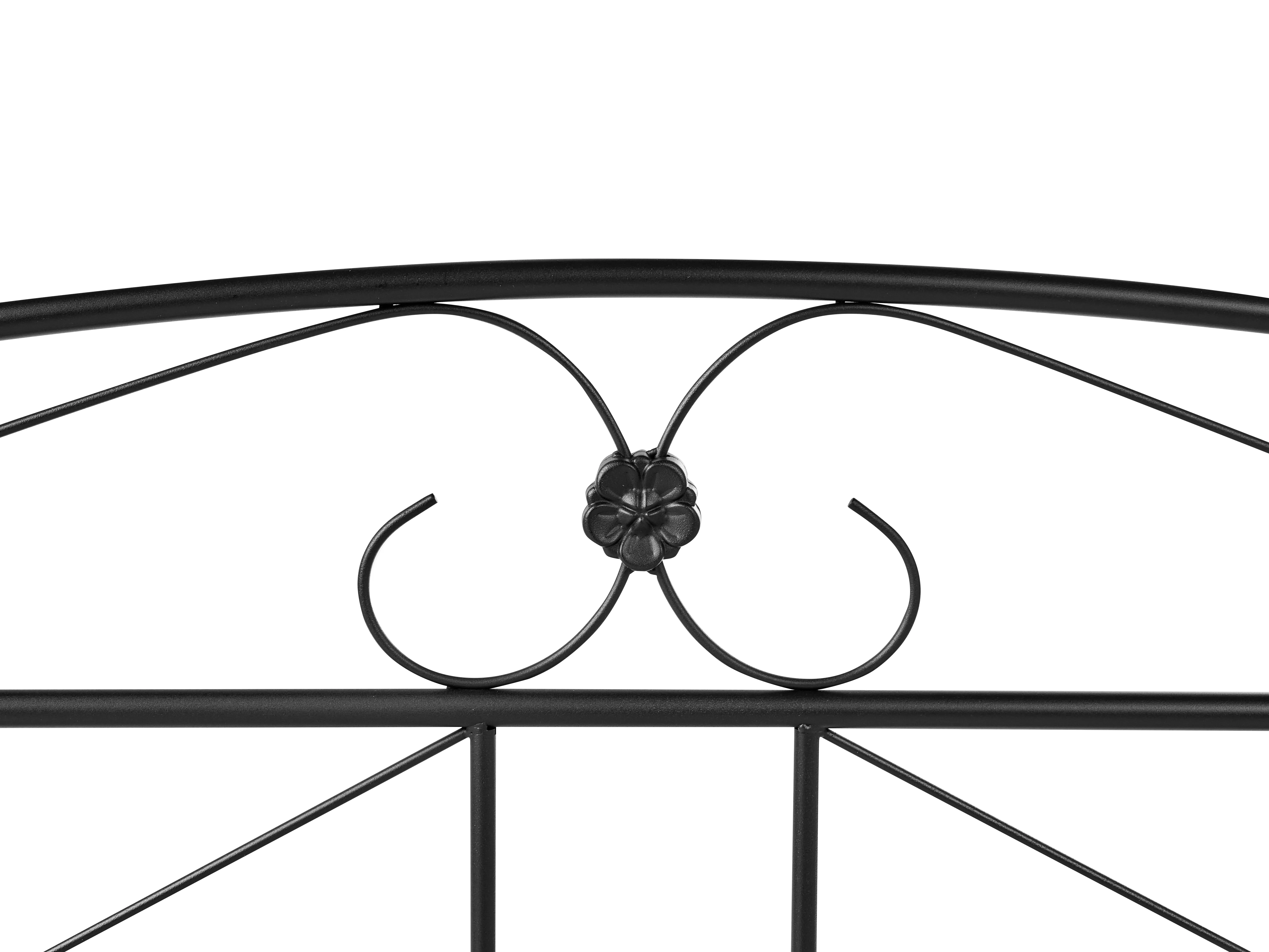 Bed Metaal RODEZ 180 x 200 cm Zwart