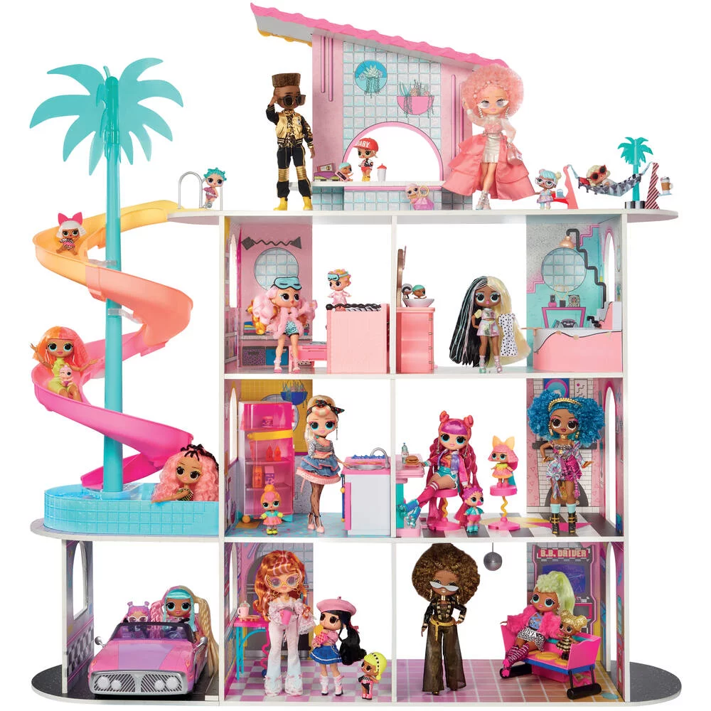LOL SURPRISE - FASHION HOUSE GRANDE MAISON AVEC NOMBREUSES PIECES DE JEU ET ACCESSOIRES