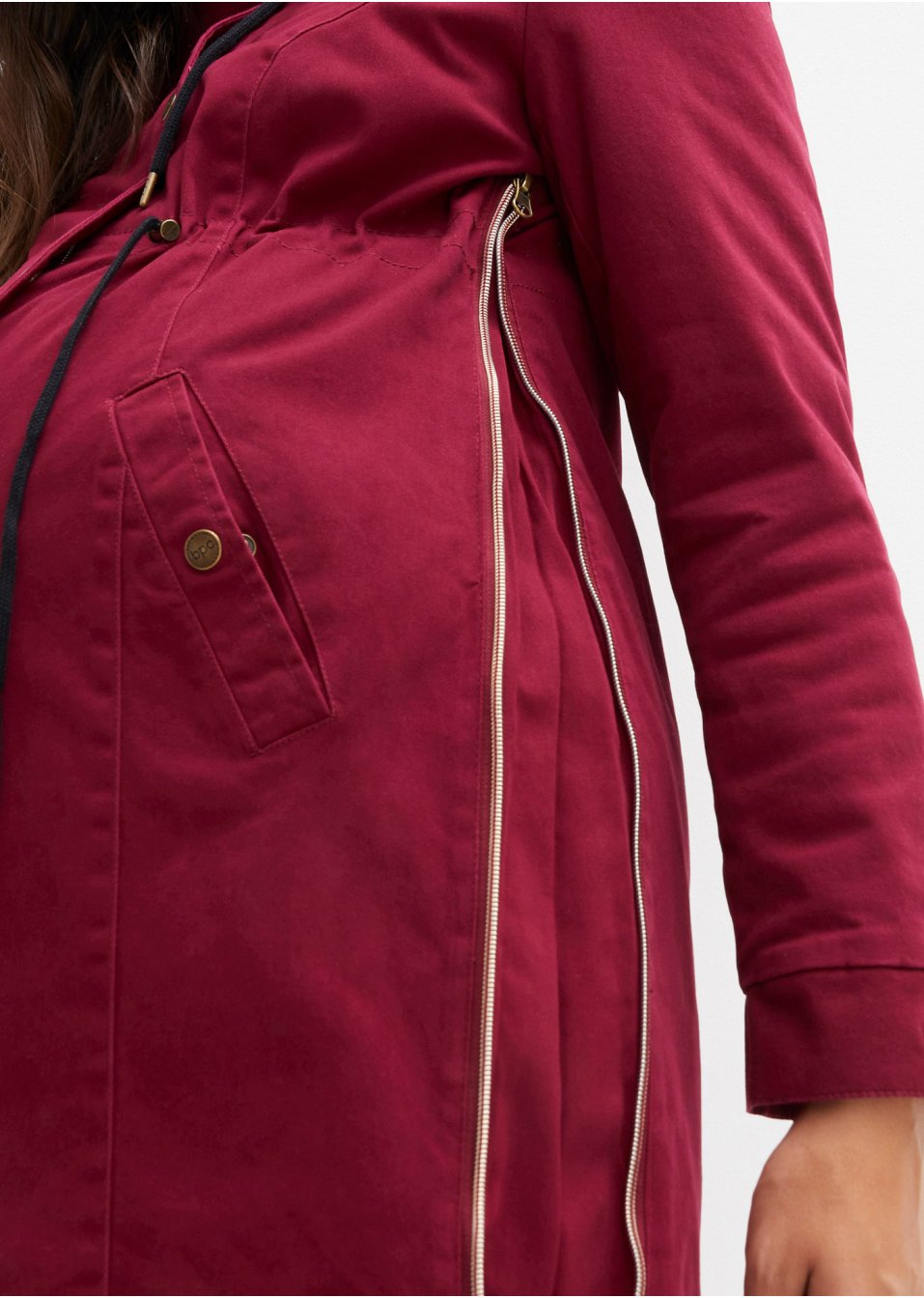 Parka de grossesse avec doublure polaire douillette