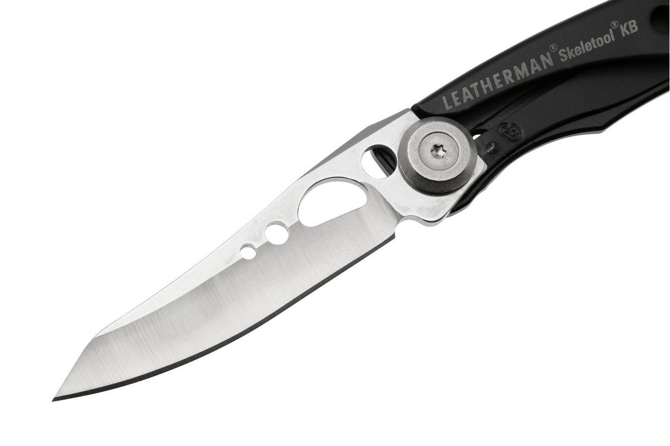 Leatherman Skeletool Knife KB zakmes plain edge, zwart 832385