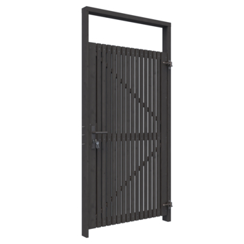 Tuinpoort pakket Andalusië verticaal zwart