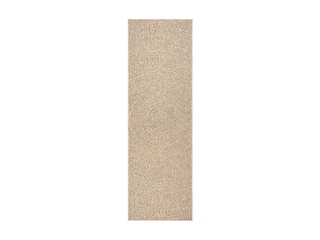 Tapis 80x200 cm aspect de jute intérieur et extérieur