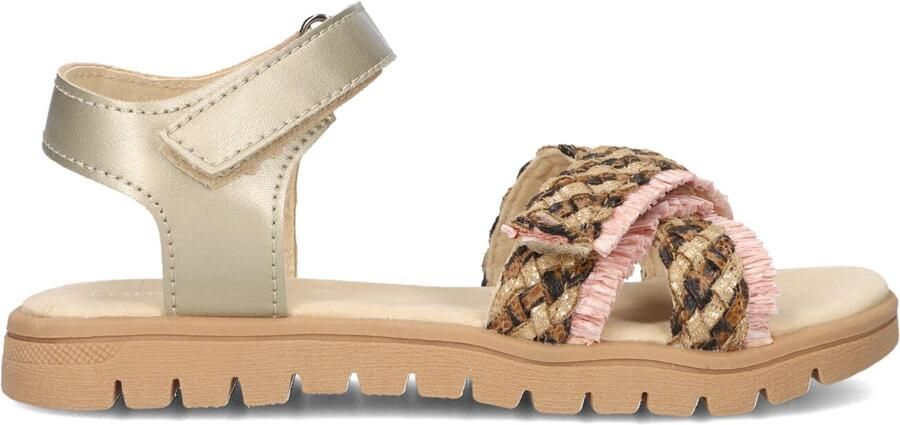 Ton & Ton Meisjes Platte sandalen Marit Multi Textiel Plateauzool
