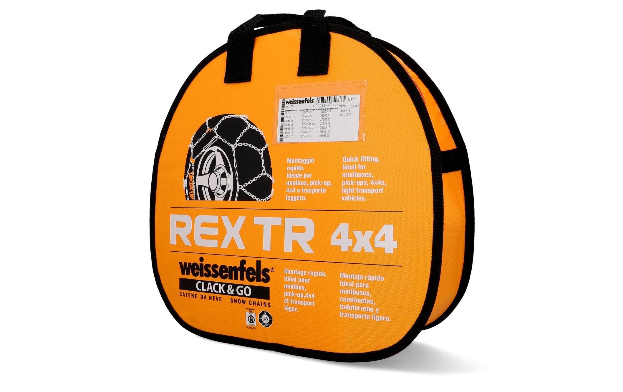 Stahlschneekette Rex TR 4 x 4 Gruppe 11<br>Schneeketten mit professioneller Leistung