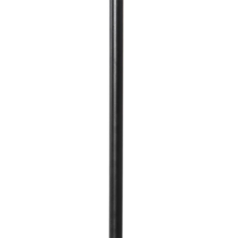 Industriële vloerlamp zwart met goud 3-lichts - Kayden