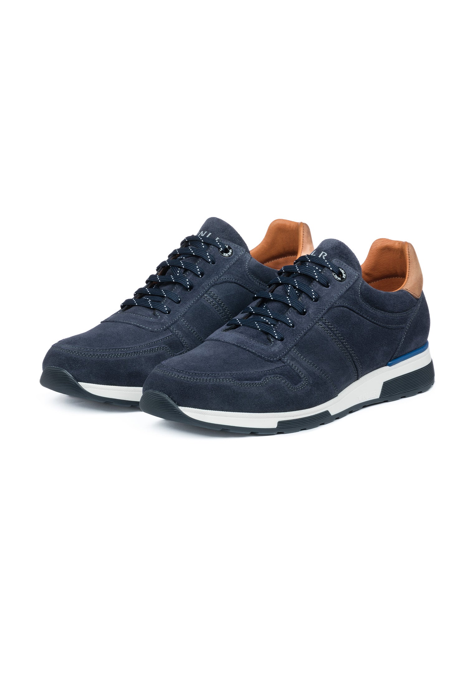 Navy blauw suède Positano sneaker
