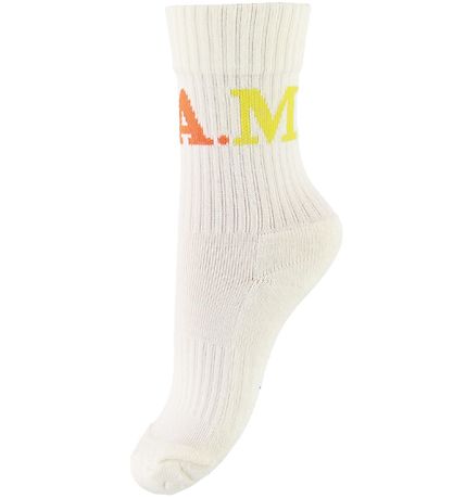 Molo Strømper - 2-pak - Norman - Gråmeleret/Creme