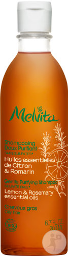 Melvita Shampoing Doux Purifiant Bio Cheveux Gras 200ml
