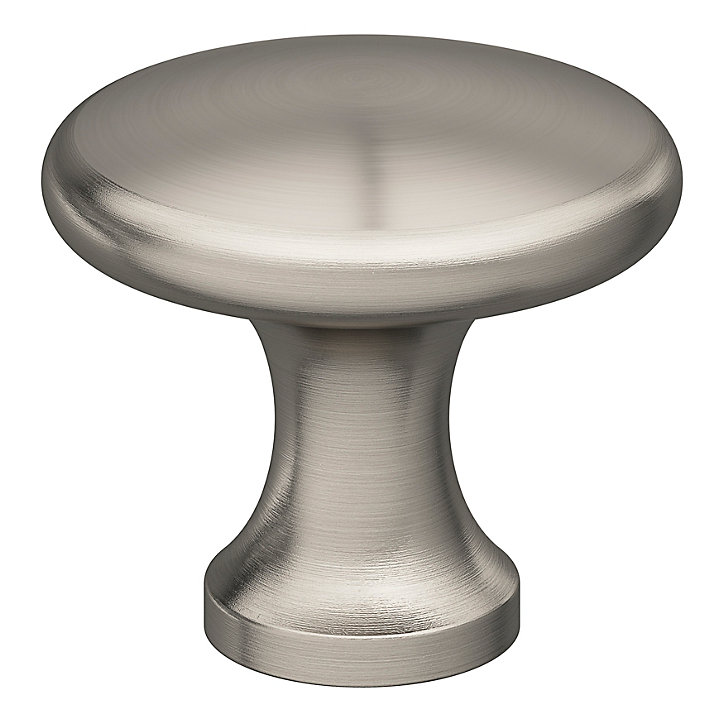 Bouton de meuble GoodHome Prat gris Ø2.9cm x l.2.9cm x h.2.5cm x p.2.5cm