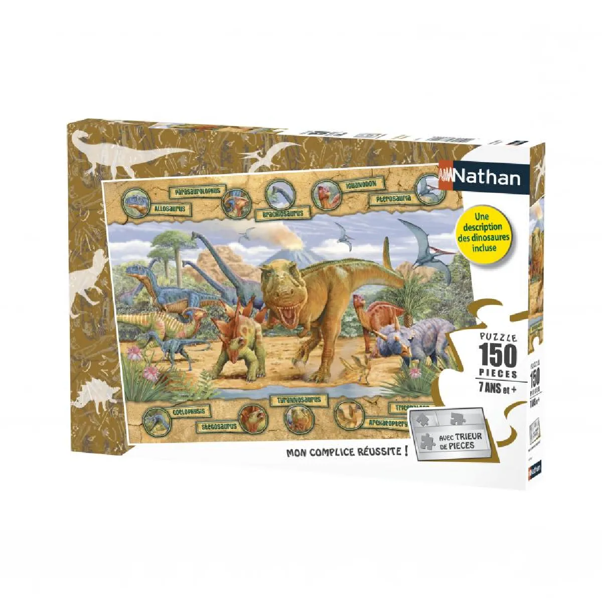 Nathan Puzzle 150 pièces Dinosaures