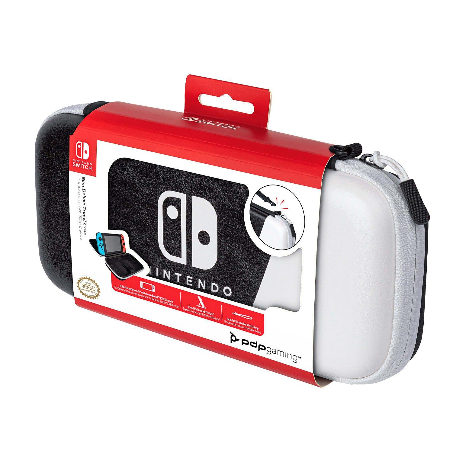 PDP GAME Switch Slim Deluxe Travel Case: Black And White