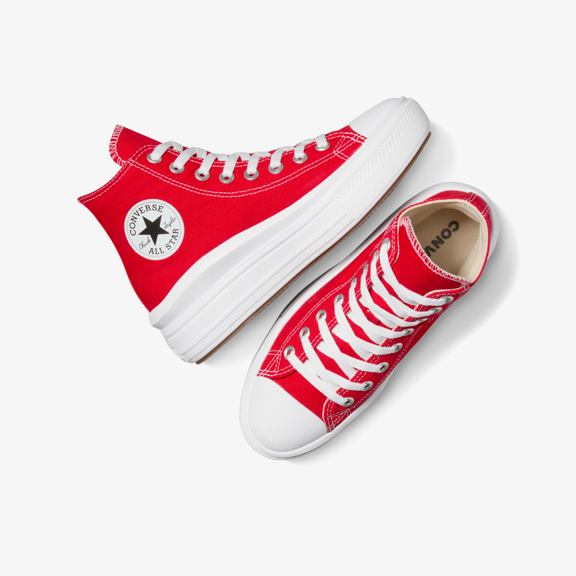 CONVERSE Unisex Plateau Sneaker rot