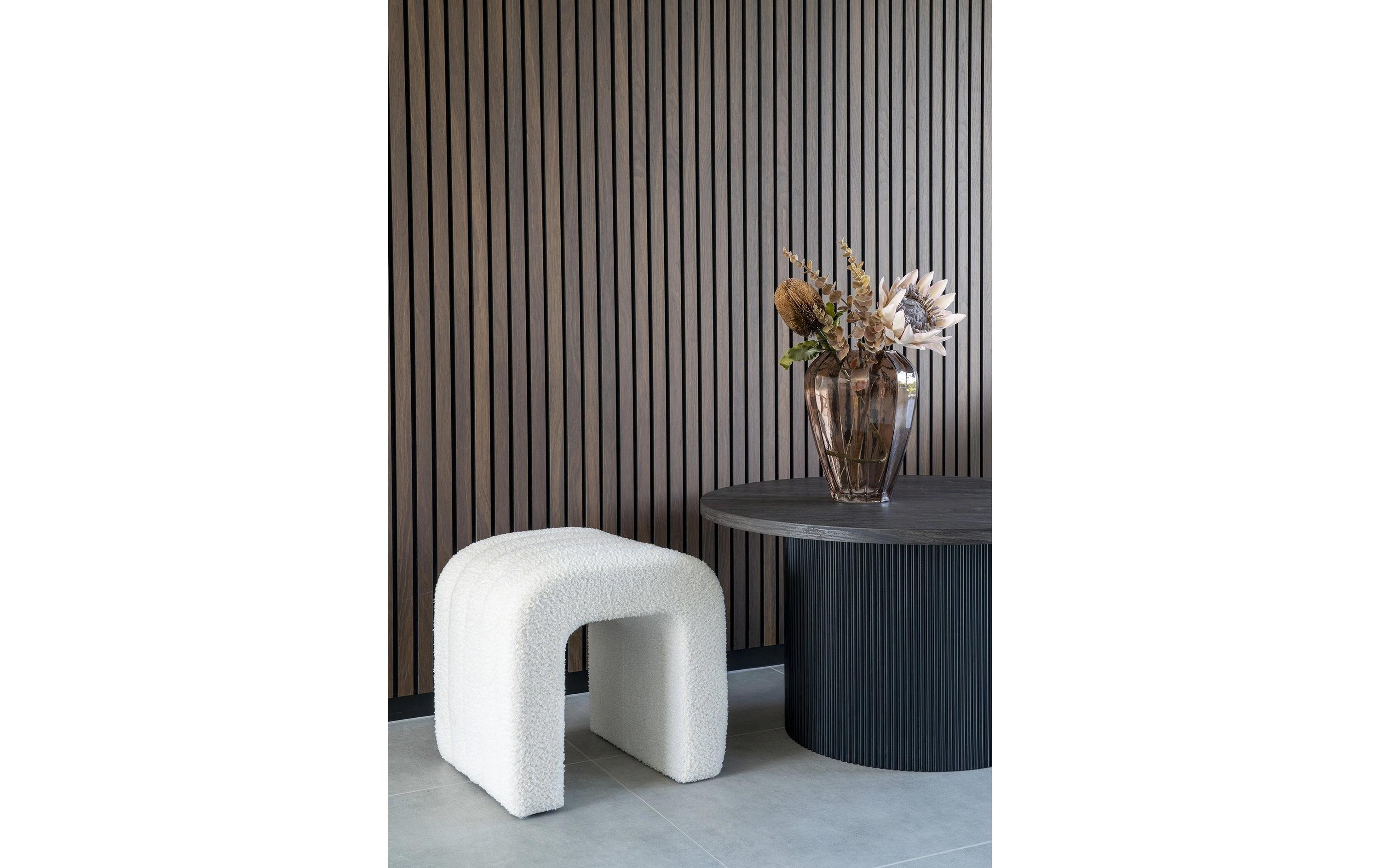 Pouf Colma WeissHocker zum Sitzen