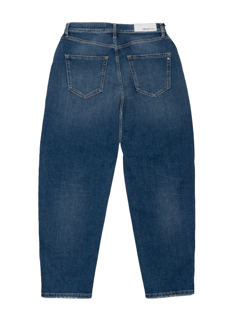REPLAY JEAN FEMME BALOON KEIDA BLEU FONCÉ 421