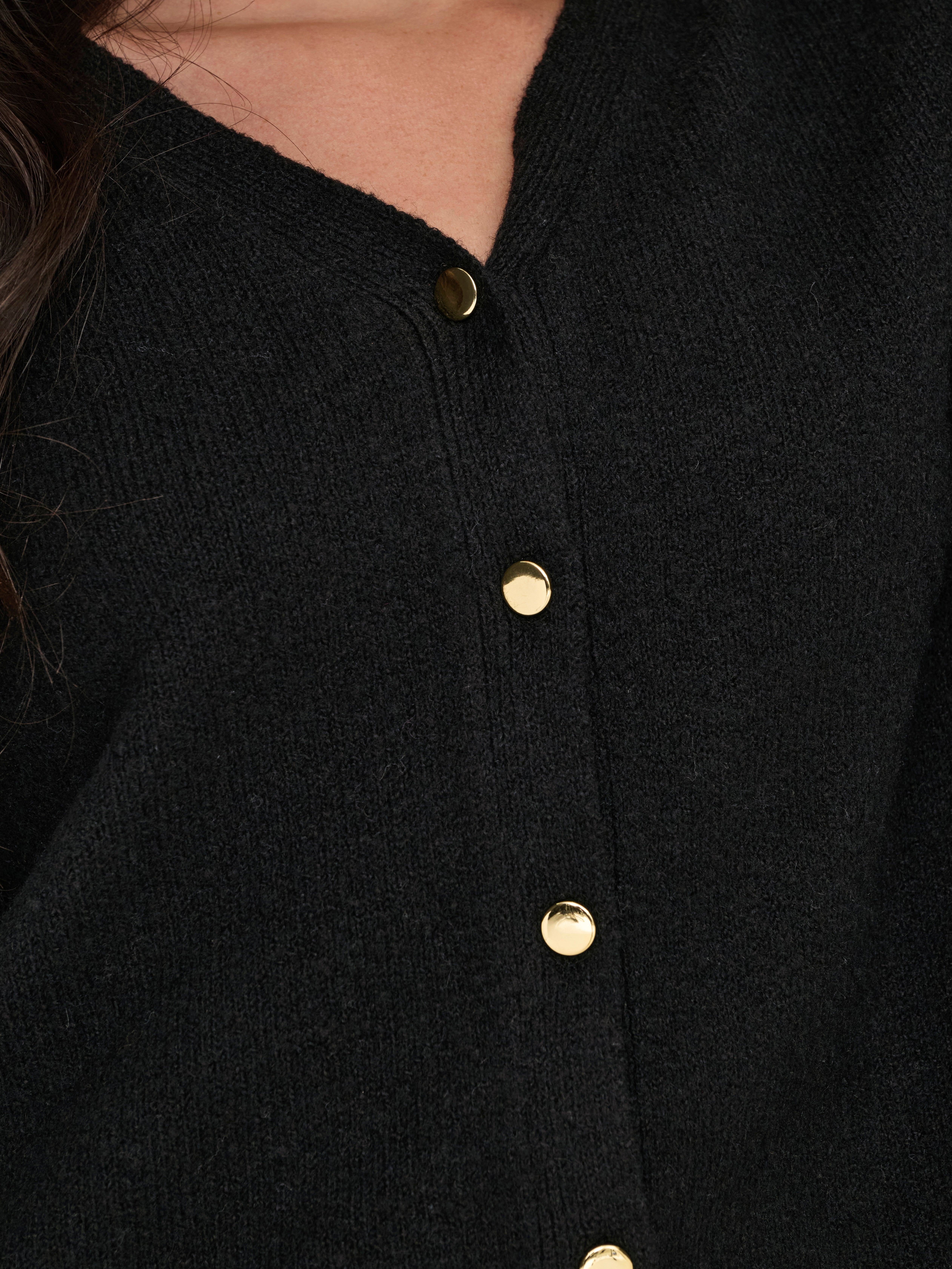 JDYBRAVE Strickjacke Black