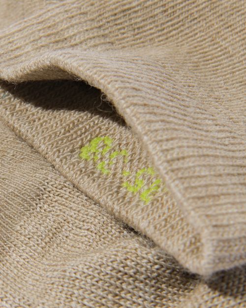 chaussettes homme en laine 2 paires beige