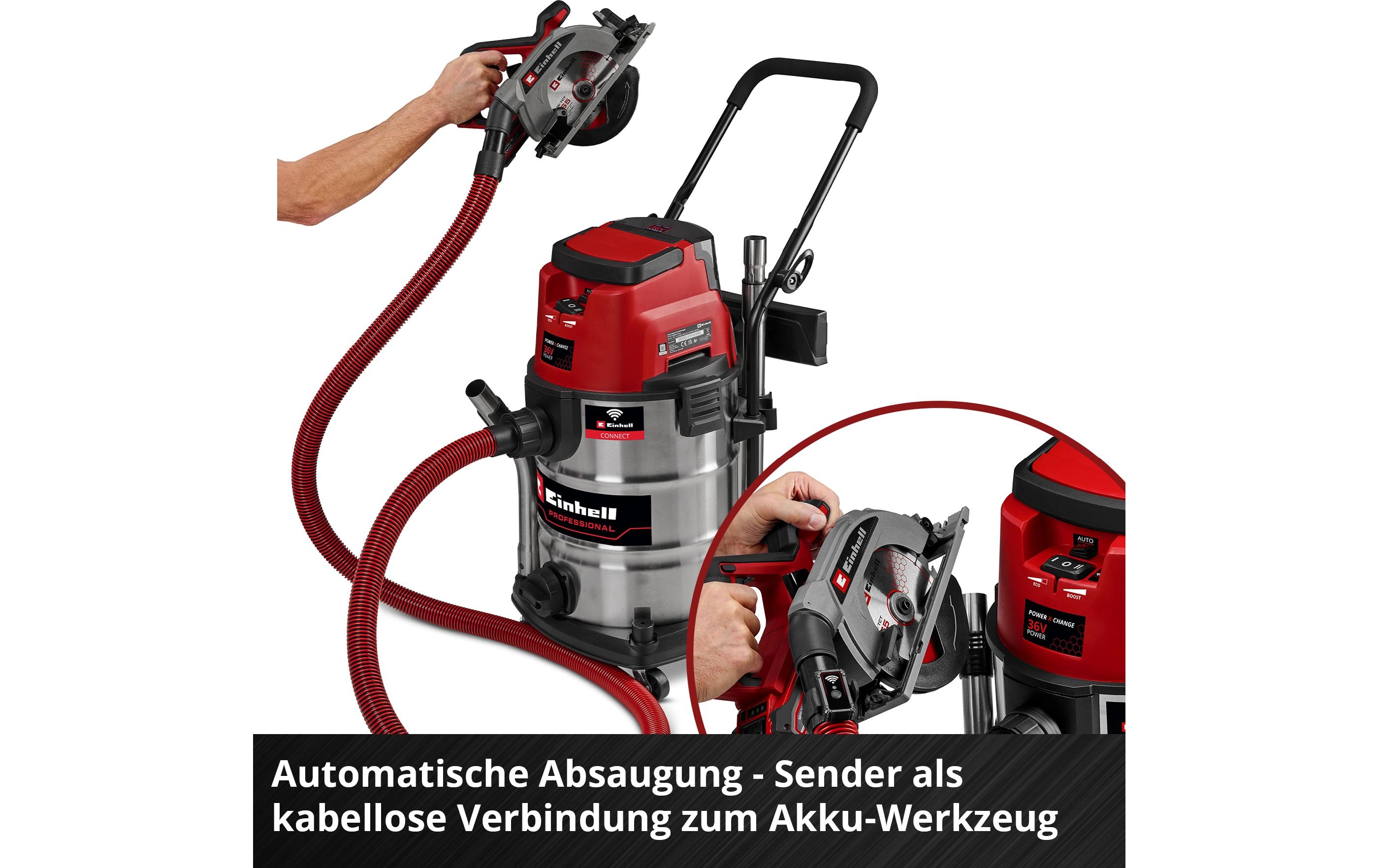 Akku-Nass-/Trockensauger TP-VC 36/30 S Auto Solo<br>Akkubetriebener Nass-/Trockensauger mit 30-Liter-Kunststoffbehälter