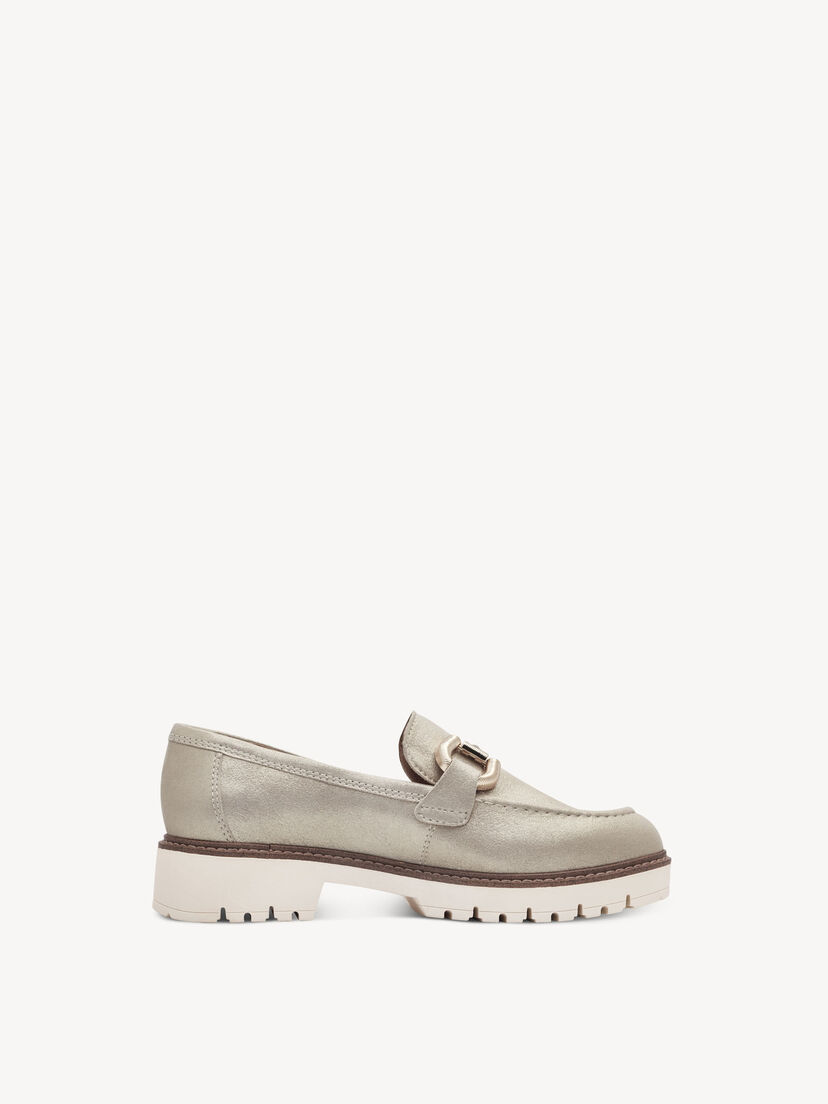 Leren Instappers - beige