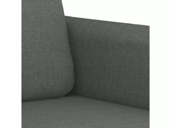 Canapé à 3 places Gris foncé 180 cm Tissu