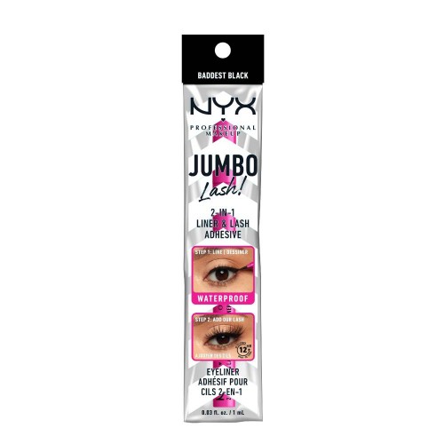 NYX Jumbo Lash! 2 em 1 Eyeliner e Fixador Pestanas