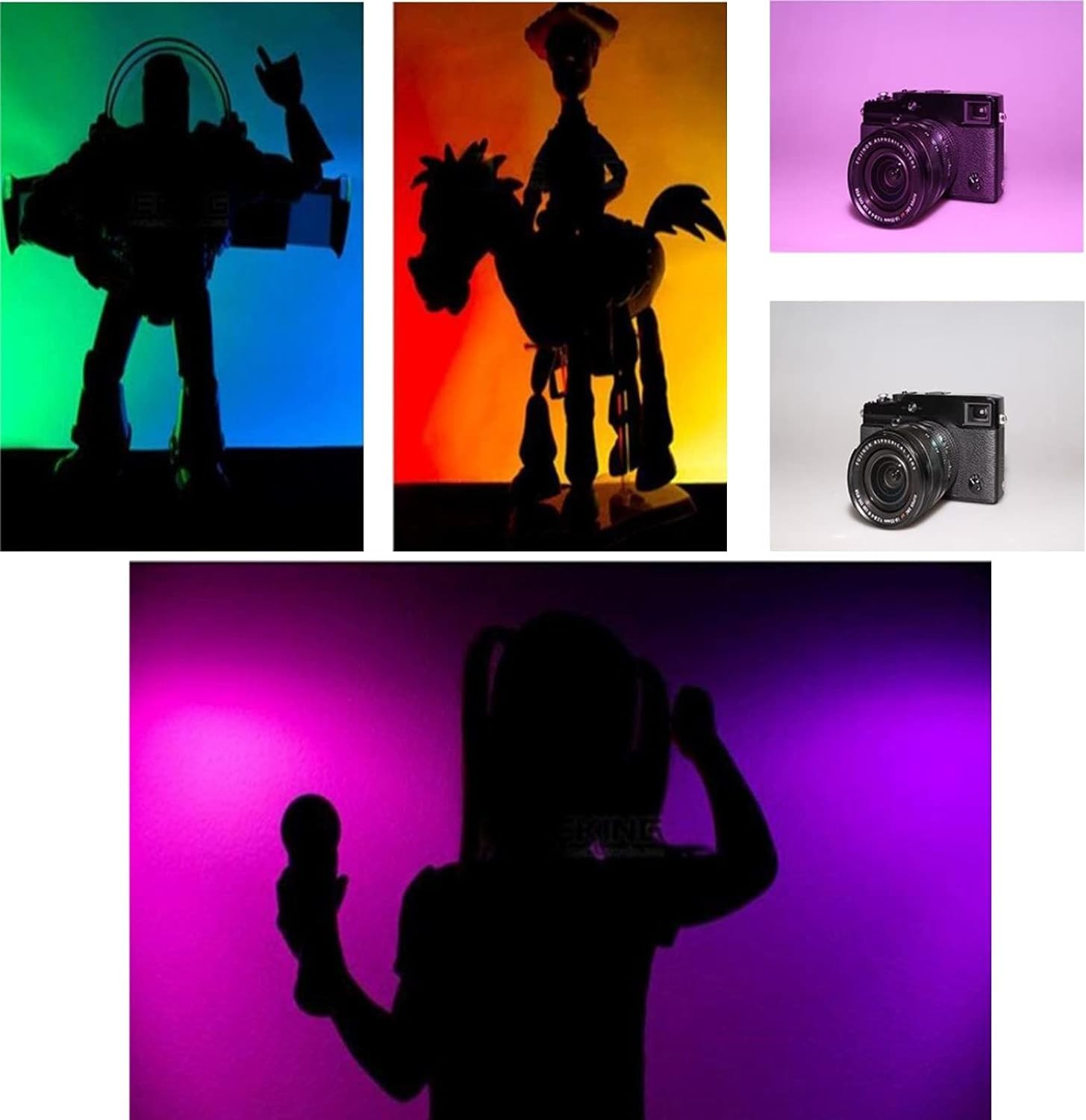 (20er Set) 15x6cm Farbfilter Farbkorrektur Gel Folien für Fotostudio Licht (Stroboskop) / Blitzlicht und LED-Leuchten