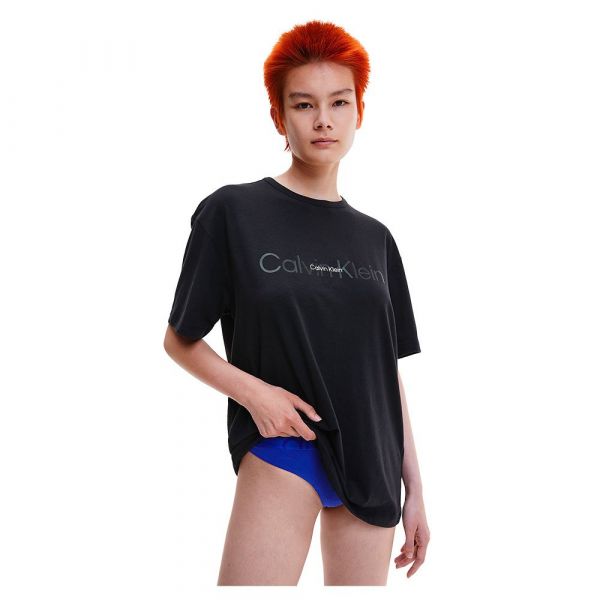 Calvin Klein Underwear 000qs6898e Short Sleeve T-shirt Pyjama Preto M Mulher