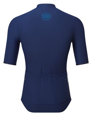 Maillot Manches Courtes Le Col Léger Hors Categorie Bleu Navy