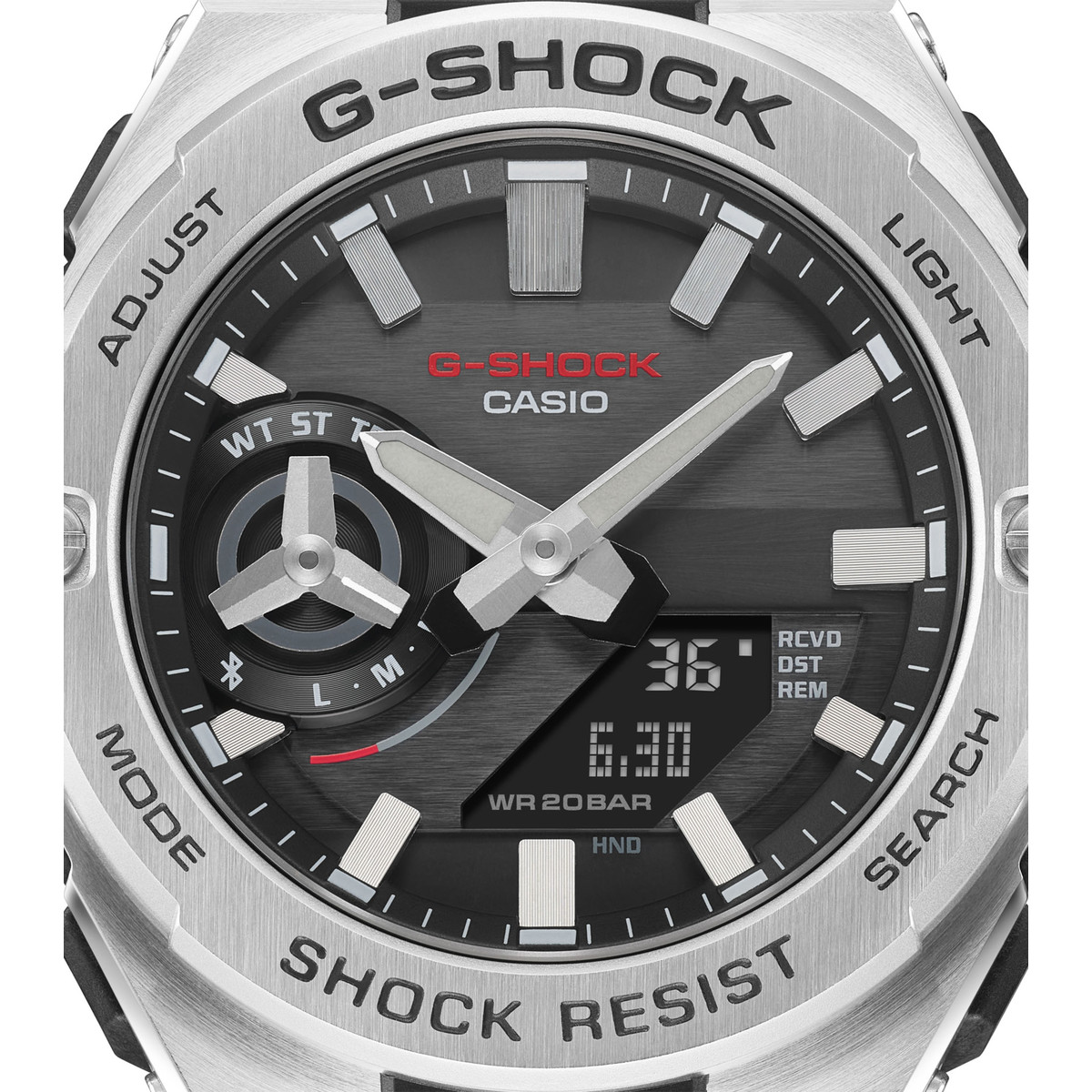 Montre G-SHOCK PREMIUM homme bracelet acier argent